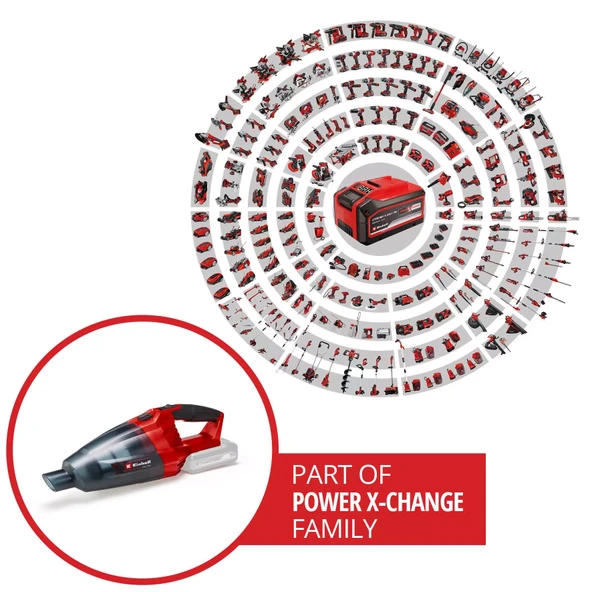 Einhell TE-VC 18 Li-Solo Akülü El Süpürgesi - 2347120 - 6