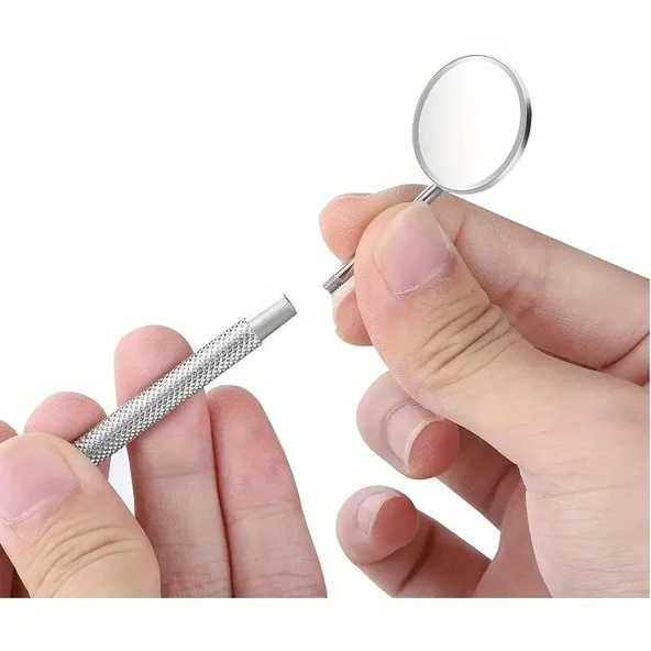 İpek Kirpik Kontrol Aynası Diş Kontrol Aynası Metal - 2