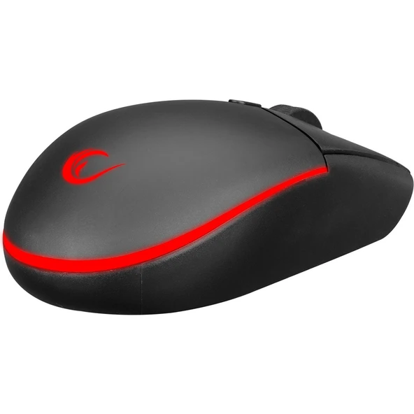 KB-R310 Broker Siyah USB Gökkuşağı Zemin Aydınlatmalı Oyuncu Klavye + Mouse Set - 7