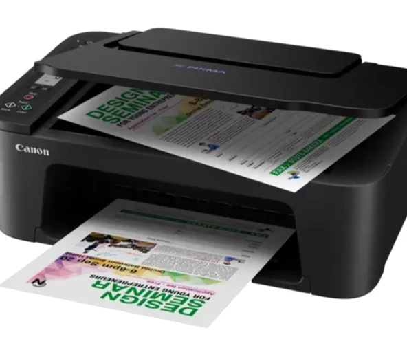 Canon Pixma E3440 Wi-Fi + Tarayıcı + Fotokopi Renkli Çok Fonksiyonlu Mürekkep Püskürtmeli Yazıcı