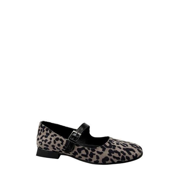 Albini 26100780  Babet Leopar Desenli Kadın Ayakkabı - 6