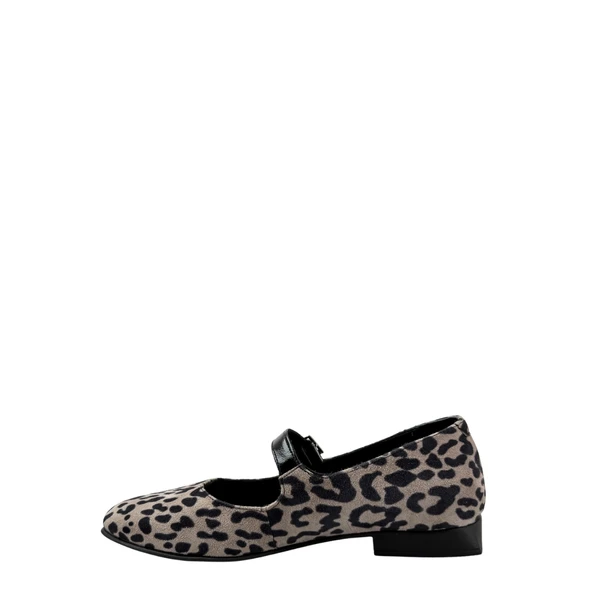 Albini 26100780  Babet Leopar Desenli Kadın Ayakkabı - 8