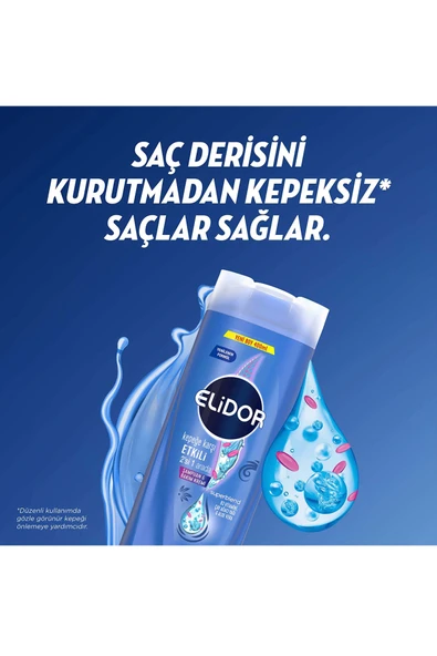 Elidor Superblend Şampuan ve Bakım Kremi Kepeğe Karşı Etkili 2'si 1 Arada B3 Vitamini Çay Ağacı Yağı Aloe Vera 400 ml x3 - 3