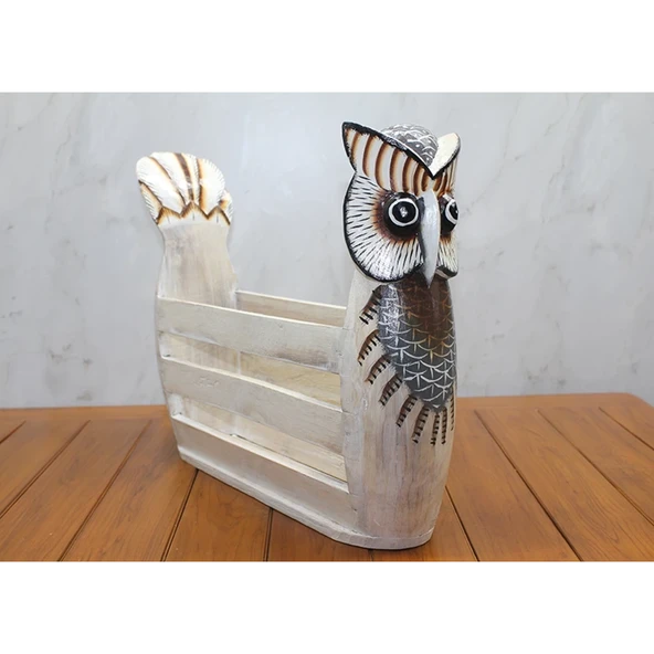 Ahşap Baykuş Gazetelik Okas-9 ürün görseli 1