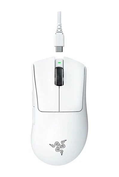 Razer DeathAdder V3 Pro RZ01-04630200-R3G1 Kablosuz Optik Oyuncu Mouse Beyaz - Resim 4