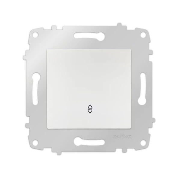 8 Adet Ovivo Grano Beyaz Vavien Anahtar Çerçevesizdir