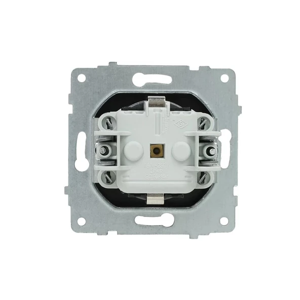 20 Adet Ovivo Grano Beyaz Topraklı Priz Çerçeve Hariçtir - 2