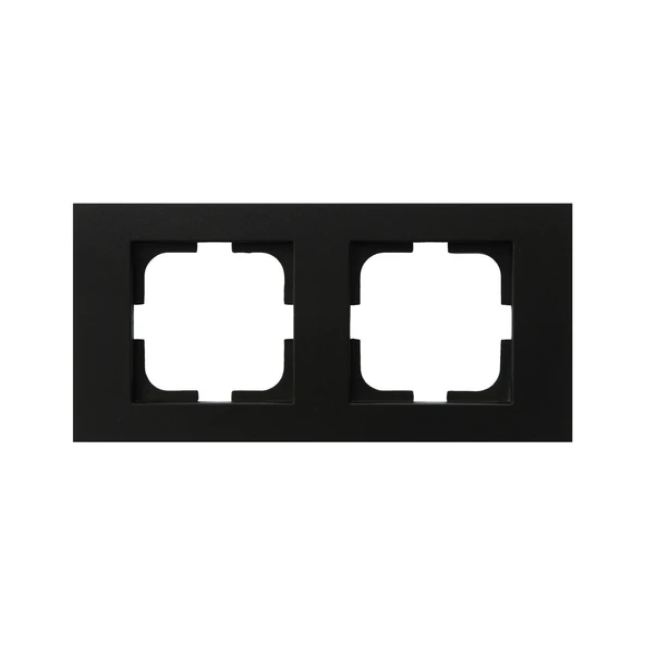 15 Adet Ovivo Grano Siyah İkili Çerçeve 15'li Paket