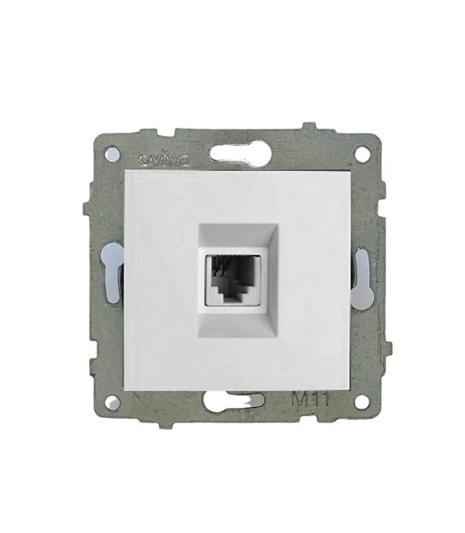 20 Adet Ovivo Grano Beyaz Numeris Telefon Prizi Çerçeve Hariçtir