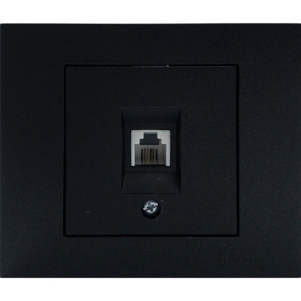 9 Adet Ovivo Grano Siyah Numeris Telefon Prizi Çerçeve Dahil 9'lu