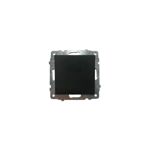 Ovivo Grano Siyah Anahtar + Komütatör (ikili) Anahtar Set - Resim 2