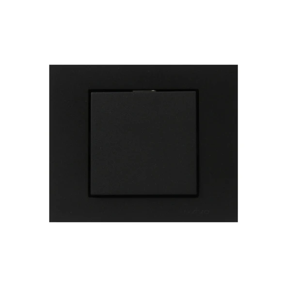 6 Adet Ovivo Grano Siyah Tekli Anahtar Çerçeve Dahil 6'li