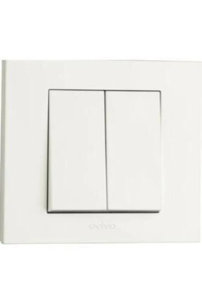 Ovivo Grano Beyaz Renk Komütatör Priz Çerçeve ürün görseli 1