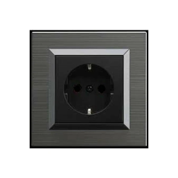 Quantum Manyetik Gri Topraklı Priz ürün görseli 1