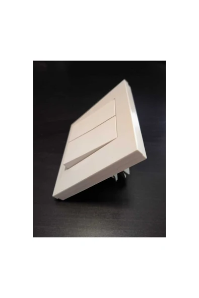 Ovivo Grano Beyaz Komitatör İkili Anahtar Çerçeve Dahil - Resim 2