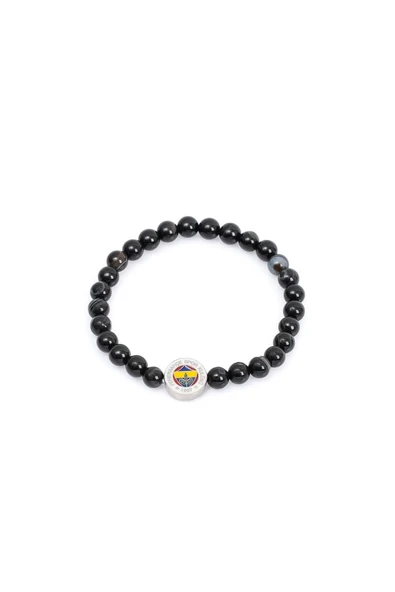 Fenerbahçe Orijinal Lisanslı Fb Akik (6mm) Doğaltaş Bileklik