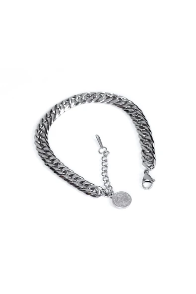 Fenerbahçe Orijinal Lisanslı FB Çelik Kalın Bileklik Hediyelik Ahşap Kutulu - Resim 3