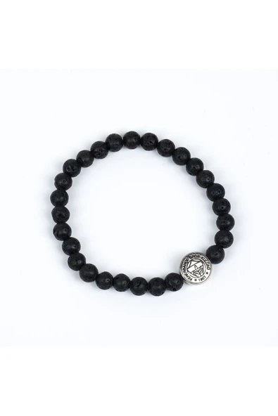 Fenerbahçe Orijinal Lisanslı Fb Logo Lav Taşı Doğaltaş Bileklik Hediyelik Ahşap Kutulu - 3