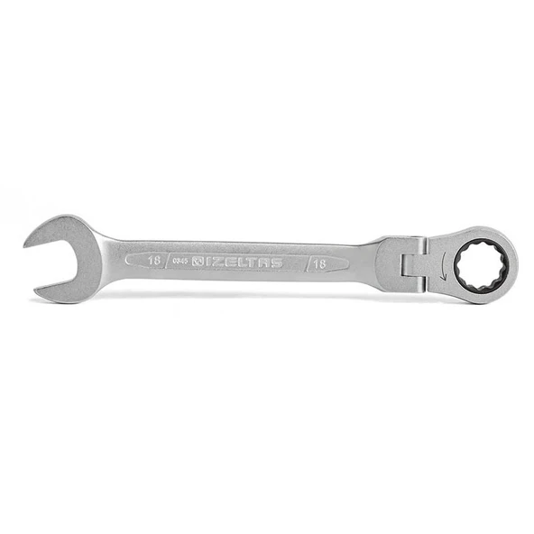 İzeltaş 0345020015 Mafsallı Cırcır Kombine Anahtar 15 mm ürün görseli 1