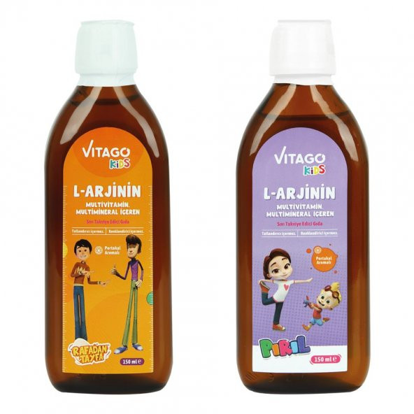 2li Paket Vitago Kids Multivitamin Şurup Pırıl + Rafadan Tayfa
