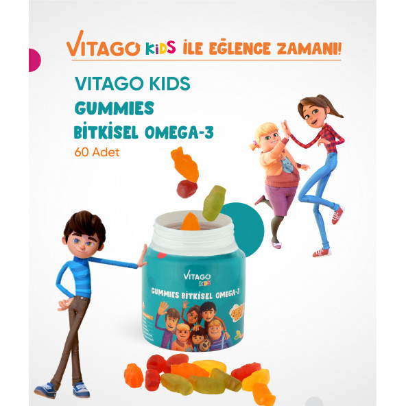 4lü Paket Vitago Kids Gummies Vitamin Seti - 6