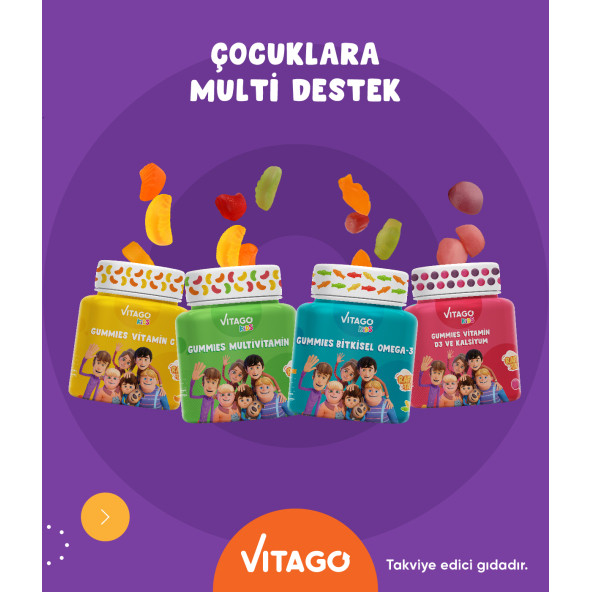 4lü Paket Vitago Kids Gummies Vitamin Seti - 2