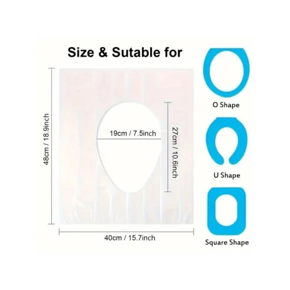 Hijyenik Tek Kullanımlık Klozet Kapağı Poşeti 50 Adet - 3