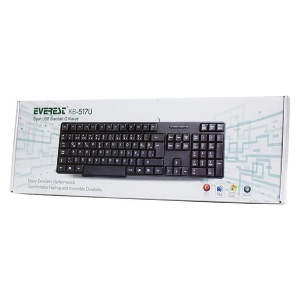 Everest KB-517U USB Q Klavye - 2