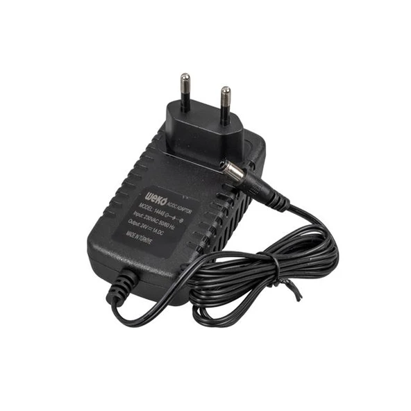 Weko 24 Volt 1 Amper 24 Watt Plastik Kasa Priz Tipi Adaptör (5.5X2.5 Uçlu) - 3