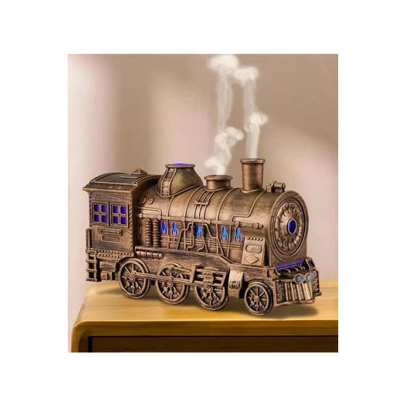 Tren Şeklinde Buharlı Oda Hava Nemlendirici Işık Buhar Makinesi Kumandalı - 2