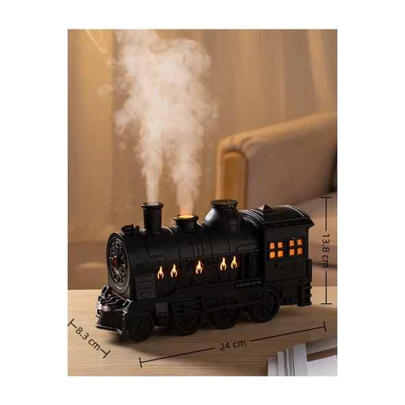 Tren Şeklinde Buharlı Oda Hava Nemlendirici Işık Buhar Makinesi Kumandalı - 3