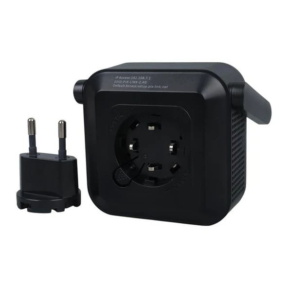 Powermaster PW-WR22 300 Mbps 2.4 Ghz 2 Anten Wifi Router Repeater Access Point Priz Tipi - 4