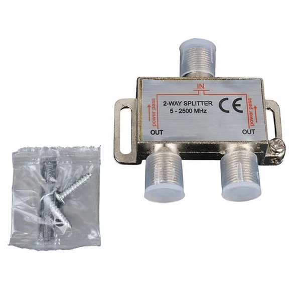 Fully E-335A 5-2500MHZ 1/2 Anten Splitter Powerpass - 3