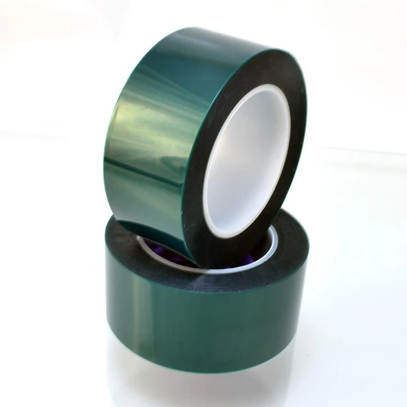 Yeşil Polyester Bant Maskeleme Bandı 12mm x 55mt