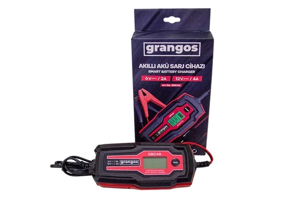 Grangos GBC4A 6V / 12V 70 AH Akıllı Dijital Akü Şarj ve Bakım Cihazı ürün görseli 1