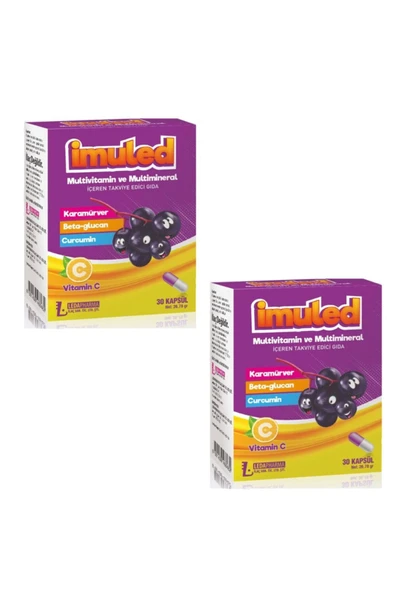 LEDAPHARMA LEDAPHARMA Imuled Multivitamin Ve Mineral 30 Kapsül x2 Adet