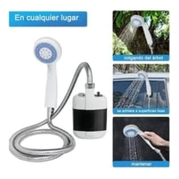 Taşınabilir Şarjlı Seyyar Duş Seti ( Pompa - Hortum - Duş Başlığı ) - 3