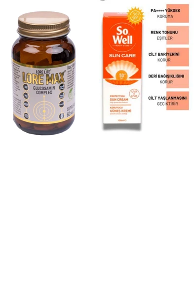 LORELİFE LORELİFE COLAJEN LOREMAX 60 TB & GÜNEŞ KREMİ ☀️⛅⛅