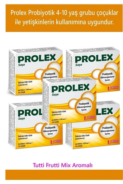 LEDAPHARMA LEDAPHARMA Prolex Probiyotik 10 Saşe X5 Adet ürün görseli 1