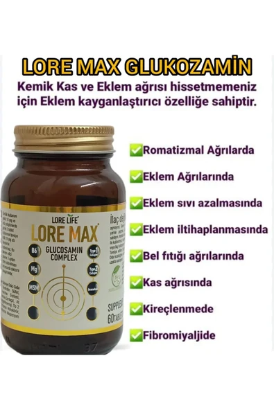 LORELİFE LORELİFE LOREMAX COLAJEN COMPLEX 60TB - Resim 6