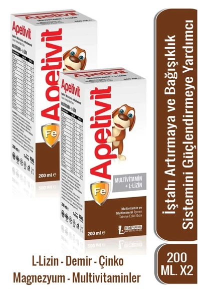 LEDAPHARMA LEDAPHARMA Apetivit Multivitamin 200ml X 2 Adet