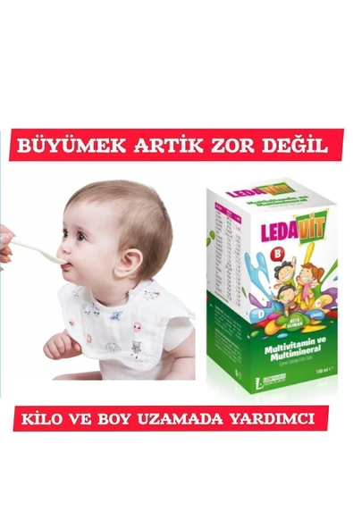 LEDAPHARMA LEDAPHARMA Ledavit Multivitamin Ve Mineral Içeren Şurup 150ml X5 Adet - Resim 2