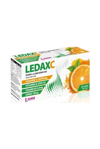 LEDAPHARMA LEDAPHARMA Ledax C Vıtamın 1000 mg 30 Saşe - 2