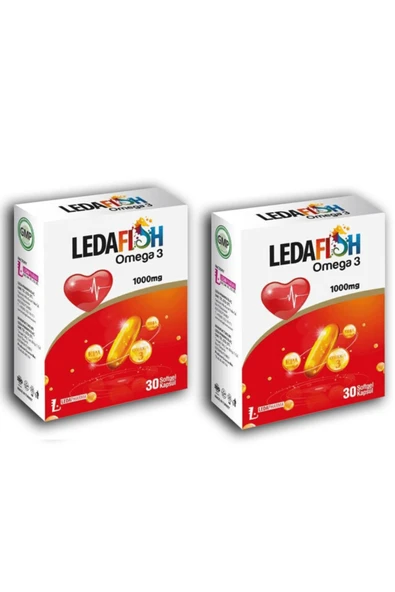 LEDAPHARMA LEDAPHARMA Ledafish Omega 3 1000mg 30 Softjel Kapsül X2 Adet ürün görseli 1