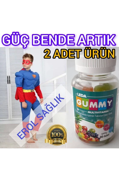 LEDAPHARMA LEDAPHARMA Leda Gummy 60 Yumuşak 2 Adet Ürün Kargo ürün görseli 1