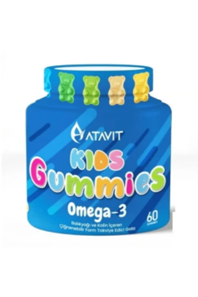 ATAVİT ATAVİT STD Atavit Kids Omega-3 60 Gummies ( TEKLİDİR )
