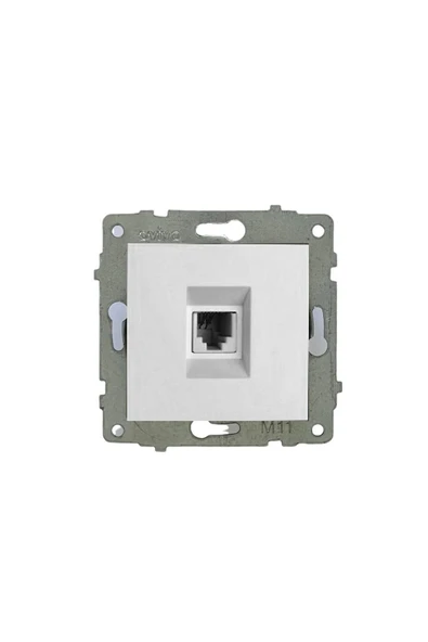 6 Adet Ovivo Grano Beyaz Numeris Telefon Prizi Çerçeve Hariçtir ürün görseli 1