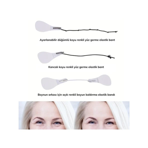 Yüz Kaş Göz Boyun Gerdirme Bantları Ve Lastikleri (40 Adet) - 2