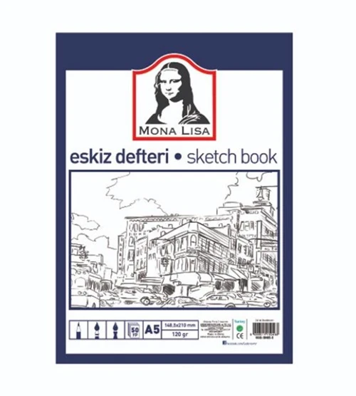 Mona Lisa Eskiz Defteri A5 50 Yaprak - 2 adet - 1
