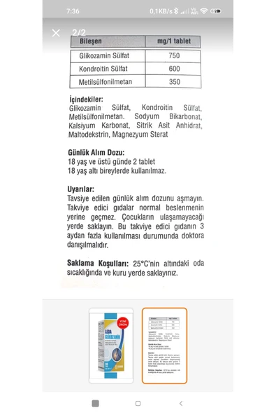 LEDAPHARMA LEDAPHARMA Ledax Cvitamini 10 Şase +glukozamin 90 Tb - Resim 2